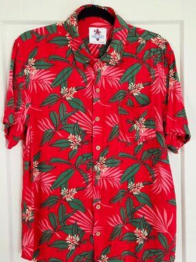 Urban Shores Men's Hawaiian Shirt NWOT Says "L", But Runs Small